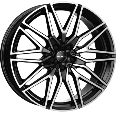 LLANTA MAK STURM 21 X 9.50 ET 39 5X120 Buje: 64,1 BLACK MIRROR