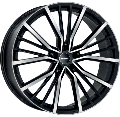 LLANTA MAK UNION 18 X 8.00 ET 26 5X112 Buje: 66,45 BLACK MIRROR