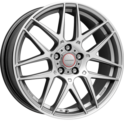 LLANTA MOMO COMPETIZIONE MATT TITAN SILVER POLISHED 17 X 7.50 5X112 ET35 BUJE: 79,6