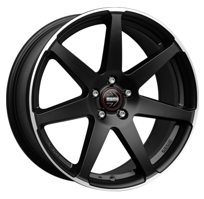 LLANTA MOMO SEVEN 18 X 8.00 ET 40 5X114.3 Buje: 72,3 MATT BLACK POLISHED