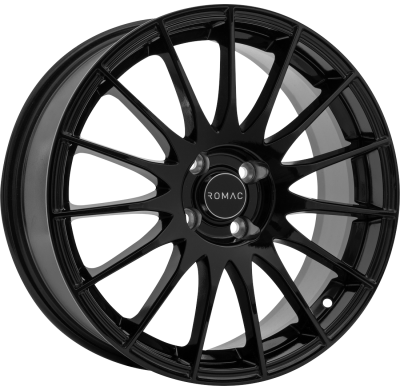 LLANTA ROMAC PULSE 18 X 8.00 ET 42 5X108 Buje: 73,1 GLOSS BLACK
