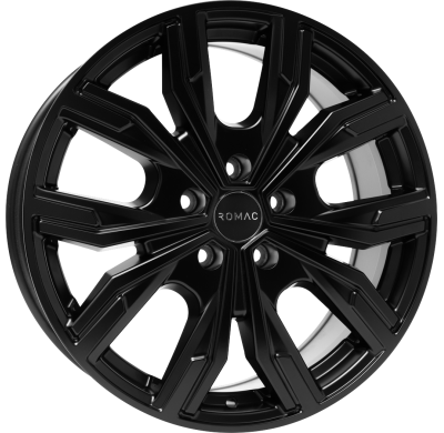 LLANTA ROMAC TORQUE 18 X 7.50 ET 45 5X108 Buje: 73,1 SATIN BLACK