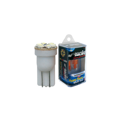 Simoni Racing 6-Led Lamp T10 'Hyper Multi Led 6', Superwhite, 2 Piezas