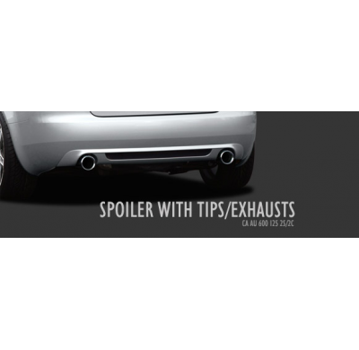 Spoiler Trasero Con Dos Escapes Para  3,0 Tdi Audi A4 Cabrio (8h) 2006 Caractere El Tiempo De Espera De Este Producto Puede Ser