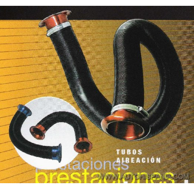 Tubos Aireacion Tubo 50mm Boca Alu. Plata/Azul/Rojo