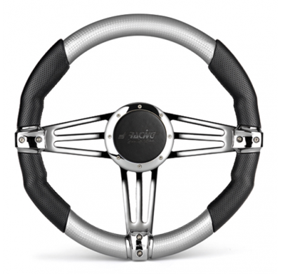 Volante Simoni Arcadia Piel Inox/Negro