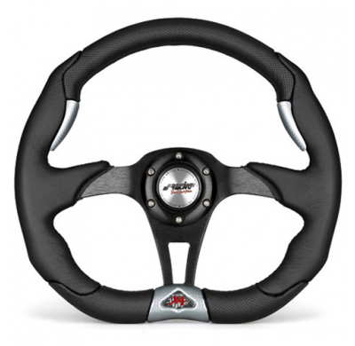 Volante Simoni X4 Poliuretano Negro Piel Inox