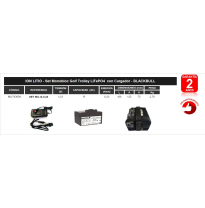 Bateria Blackbull Set Mil12-0,23 Baterías De Litio Ion Litio 12,8v - Set Monobloc Golf Trolley Lifepo4 Con Cargador - Blackbull