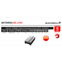 Bateria Blackbull Powerbox Mil48-7,68 Baterías De Litio Ion Litio - 150ah - 7,68kwh Powerbox Sistema Almacenamiento Energía Life