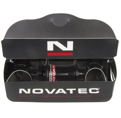 Novatec Hub MTB Downhill Disc front 32 hole for 20 mm through-axle black poliert