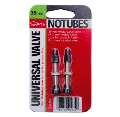 NOTUBES Tubeless valve Set 2 pieces. SV 35mm