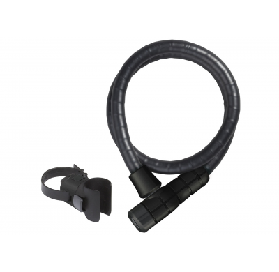 Abus Steel-O-Flex-lock Microflex 6615K black 85cm bracket included