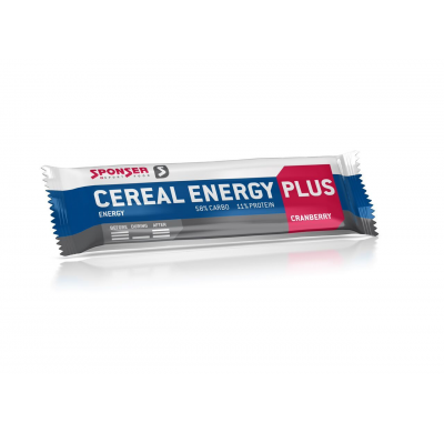 Sponser Cereal Energy Plus bar 40g Aroma: Cranberry