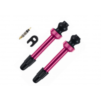 Barbieri tubeless valve aluminium SV 45mm pink 2 pieces