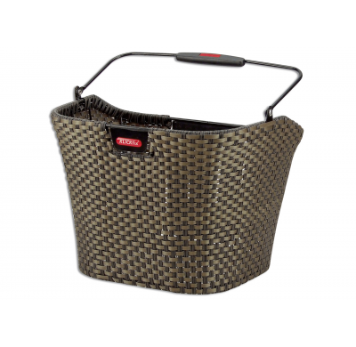 RIXEN & KAUL KLICKfix Structura plastic basket with handle - bronze