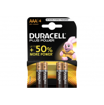 Duracell Batteries PLUS POWER AAA 4pieces.