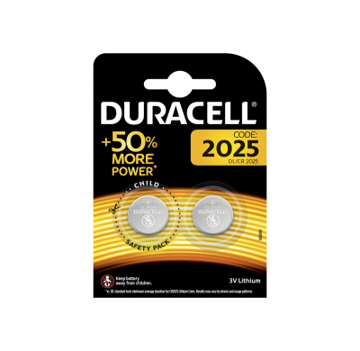 Duracell Batteries CR2025 - 2pieces.