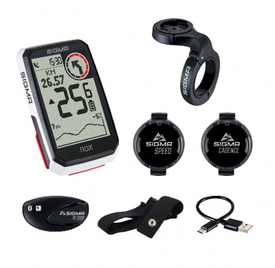 Sigma Sport GPS Bike-computers ROX 4.0 White Sensor Set