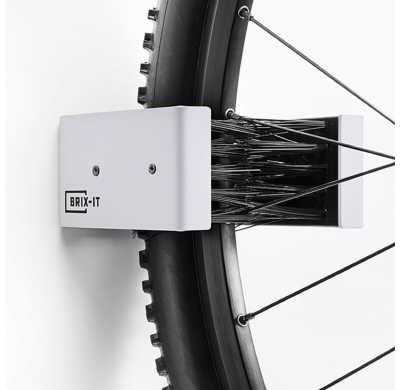 BRIX-IT Wall-hanger for bikes bikes and e-bikes of all sizes white