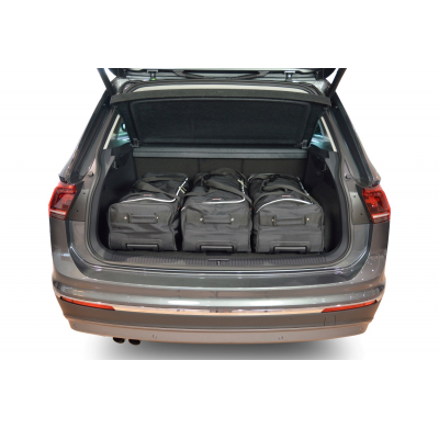 Set maletas especifico VOLKSWAGEN Tiguan II high boot floor 2015- suv CAR-BAGS (3x Trolley + 3x Bolsa de mano)