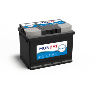 Bateria Monbat Agm Start Stop Referencia: Mt60agm - Capacidad (Ah) 60 - Cca, a (En) 560 - Box L2 - Dimensiones: L(Mm) 242 - an (