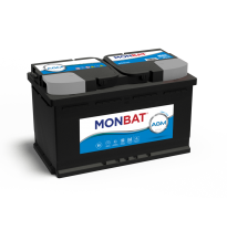 Bateria Monbat Agm Start Stop Referencia: Mt80agm - Capacidad (Ah) 80 - Cca, a (En) 840 - Box L4 - Dimensiones: L(Mm) 310 - an (