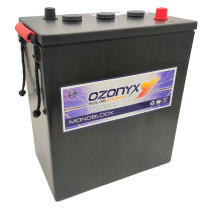 Bateria Ozonyx Monoblock 6v Referencia: Ozx450-6 - Voltaje 6 - Capacidad (Ah-10h) 370 - (Ah-100h) 450 - Dimensiones: L(Mm) 305 -