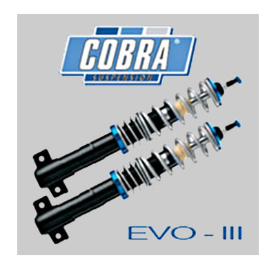 Kit roscado Cobra EVO-III Honda CIVIC VI - EJ/EK COUPE 10/1995-2001 1.6-VTEC VTI (118 KW) Baja Delante:35-75mm Baja detrás:35-75