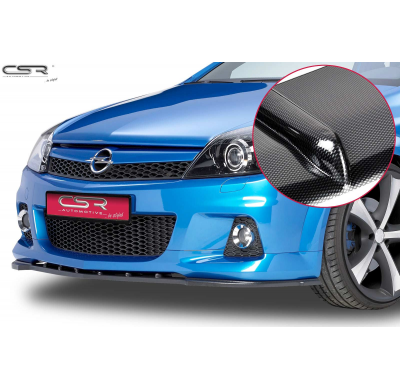 Spoiler Añadido Delantero Imitacion Carbono Opel Astra H Opc Csl056-C
