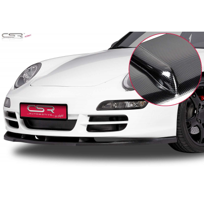 Spoiler Añadido Delantero Imitacion Carbono Porsche 911 997 Csl114-C