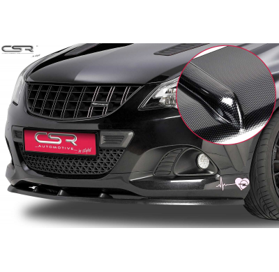 Spoiler Añadido Delantero Imitacion Carbono Opel Corsa D Opc Csl129-C
