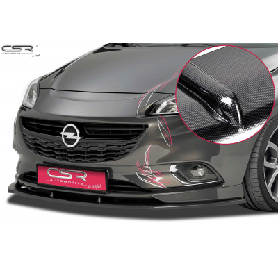 Spoiler Añadido Delantero Imitacion Carbono Opel Corsa E Opc/Vxr/Opc-Line Csl154-C