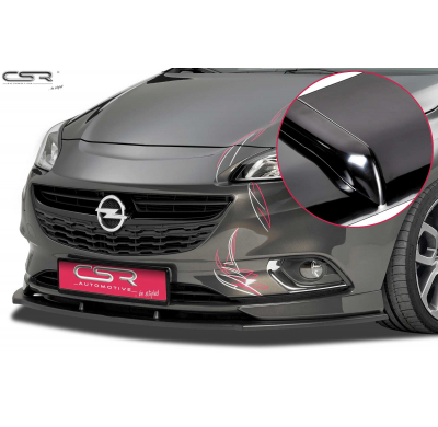 Spoiler Añadido Delantero Negro Brillante Opel Corsa E Opc/Vxr/Opc-Line Csl154-