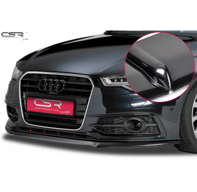 Spoiler Añadido Delantero Imitacion Carbono Audi A6 C7 S-Line Csl164-C
