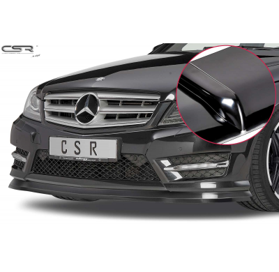 Spoiler Añadido Delantero Negro Brillante Mercedes C-Klasse S204 Csl308-G