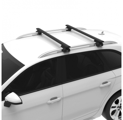 Kit barras de techo Cruzber CRUZ Airo Dark Aluminio Mercedes Clase C sedán 4 Puertas (W204 - fixpoint sin techo de vidrio) Año: