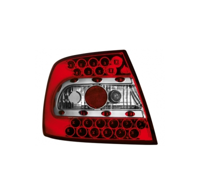 Led Pilotos Traseros Audi A4 B5 Lim. 95-00 _ Rojo/Cristal