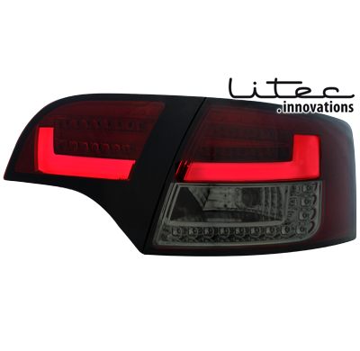 Litec Led Pilotos Traseros Audi A4 Avant B7 04-08 _ Rojo/Ahumados