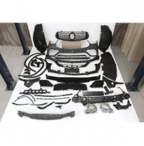 Kit De Carrocería Mercedes X253 Glc 2019+ Look Amg Glc63 Plástico Abs