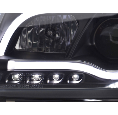 Faros Luz Diurna Con Led Lightbar Audi A3 8p/8pa 03-08 Negro