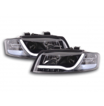 Faros Luz Diurna Con Led Lightbar Audi A4 B6 8e 01-04 Negro