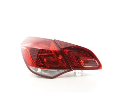 Pilotos Led Opel Astra J Bj. 10- Rojo/Transparente Fk Automotive