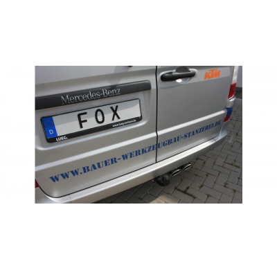 FOX Escape trasero - 2x115x85 tipo 32 Mercedes Vito / Viano - W639 - NO compacto
