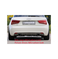 Rieger Difusor trasero Audi A1 (8X): 08.10-12.14 (bis Facelift) Audi A1 (8X): 08.10-12.14 (bis Facelift) - Plástico ABS negro -