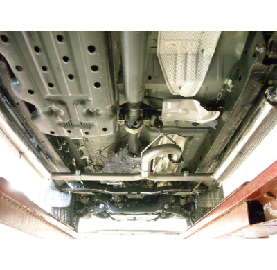 Escape FOX Toyota Hilux N25 - Double Cap half system from catalizador sidepipe, consits of 2 escape final - 1x76 26 duplex