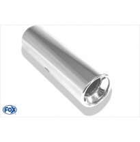 Cola de escape para soldar 13 &amp;#216; 114 mm / lenght: 300 mm - round / rolled / straight / with absorber