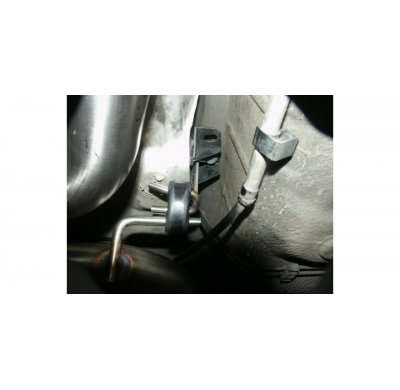Escape FOX VW Golf IV 3-puertas escape final Side Pipe - 2x70 10 exit on drivers side