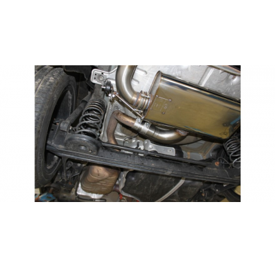 Escape FOX VW Beetle 16 - Cabrio & Coupe - rigid rear axle escape final exit left - 2x90 16