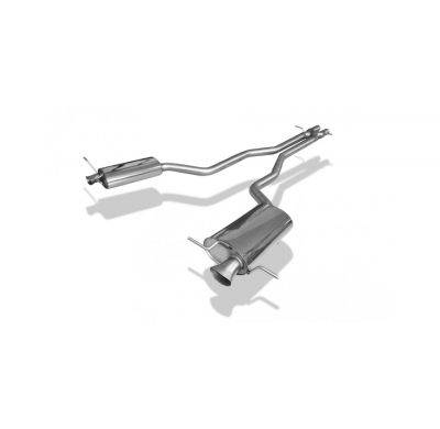 Escape FOX VW Phaeton - 3D Escape Final Duplex - outlet in the original tail pipes with X-pipe