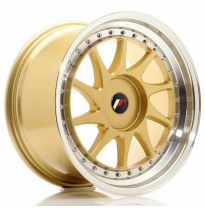 Llanta Jr Wheels Jr26 18x9,5 Et20-40 Blank Gold W/Machined Lip Japan Racing